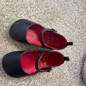 Christian Louboutin Black and Red Kids Shoes